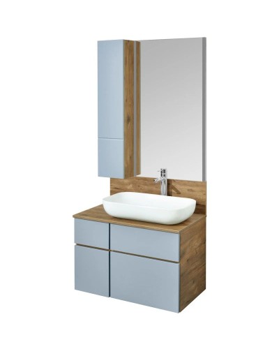 Модуль для зеркала 23х101 см дуб рустикальный/фьорд Акватон Мишель 1A244303MIX30