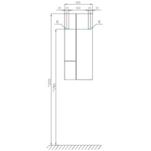 Модуль для зеркала 43х101 см дуб рустикальный/фьорд Акватон Мишель 1A244203MIX30