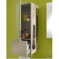 Полуколонна темный дуб с зеркальной дверцей шарниры слева Jacob Delafon Odeon Up EB893G-NR