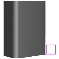 Подвесная полуколонна левосторонняя белый глянец Jacob Delafon Replay EB1075G-G1C