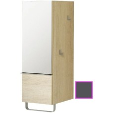 Полуколонна серый антрацит с зеркальной дверцей шарниры слева Jacob Delafon Odeon Up EB893G-N14