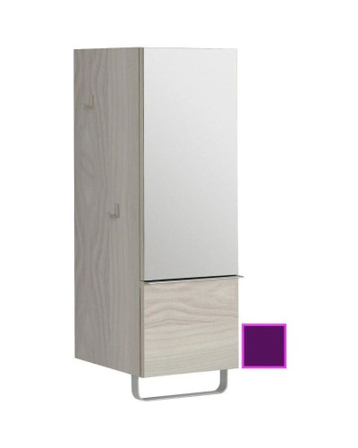 Полуколонна сливовый глянец с зеркальной дверцей шарниры справа Jacob Delafon Odeon Up EB893D-F26