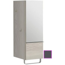 Полуколонна серый антрацит глянец с зеркальной дверцей шарниры справа Jacob Delafon Odeon Up EB893D-442