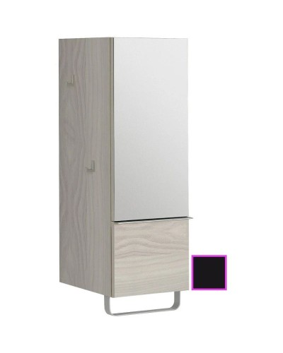 Полуколонна черный глянец с зеркальной дверцей шарниры справа Jacob Delafon Odeon Up EB893D-274