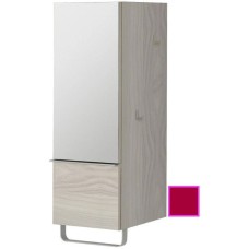 Полуколонна малиновый глянец с зеркальной дверцей шарниры слева Jacob Delafon Odeon Up EB893G-R3