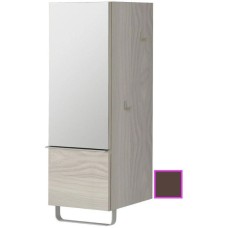 Полуколонна ледяной коричневый глянец с зеркальной дверцей шарниры слева Jacob Delafon Odeon Up EB893G-N23