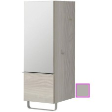 Полуколонна серый титан глянец с зеркальной дверцей шарниры слева Jacob Delafon Odeon Up EB893G-N21