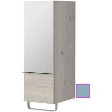 Полуколонна аквамарин матовый с зеркальной дверцей шарниры слева Jacob Delafon Odeon Up EB893G-M43