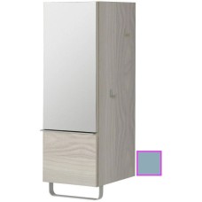 Полуколонна аквамарин матовый с зеркальной дверцей шарниры слева Jacob Delafon Odeon Up EB893G-M43