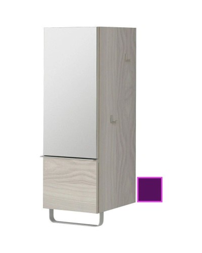 Полуколонна сливовый глянец с зеркальной дверцей шарниры слева Jacob Delafon Odeon Up EB893G-F26