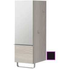 Полуколонна черный глянец с зеркальной дверцей шарниры слева Jacob Delafon Odeon Up EB893G-274