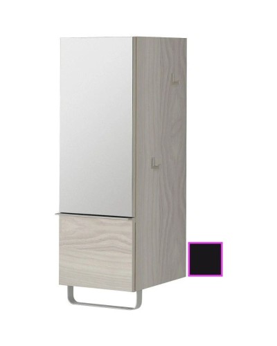 Полуколонна черный глянец с зеркальной дверцей шарниры слева Jacob Delafon Odeon Up EB893G-274