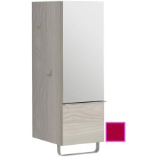 Полуколонна малиновый глянец с зеркальной дверцей шарниры справа Jacob Delafon Odeon Up EB893D-R3