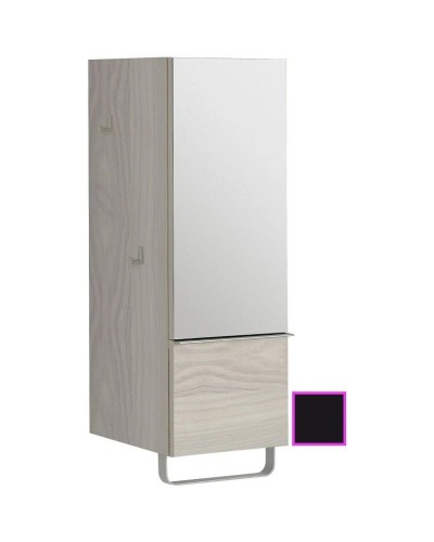 Полуколонна черный матовый с зеркальной дверцей шарниры справа Jacob Delafon Odeon Up EB893D-M61