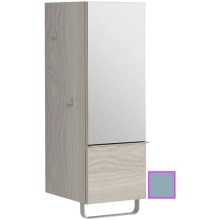 Полуколонна аквамарин матовый с зеркальной дверцей шарниры справа Jacob Delafon Odeon Up EB893D-M43