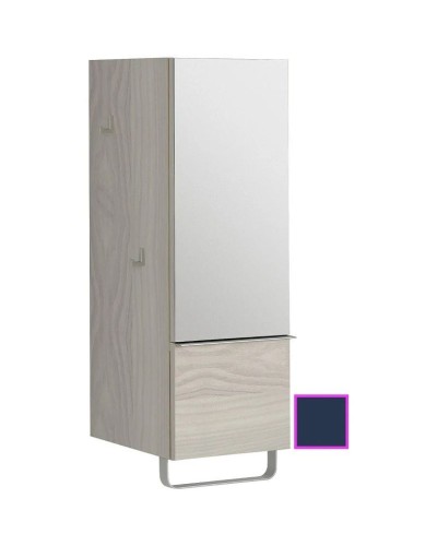 Полуколонна темно-синий глянец с зеркальной дверцей шарниры справа Jacob Delafon Odeon Up EB893D-G98