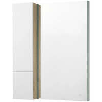 Модуль для зеркала 23х101 см дуб эндгрейн/белый матовый L Акватон Мишель 1A244303MIX40