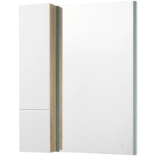 Модуль для зеркала 23х101 см дуб эндгрейн/белый матовый L Акватон Мишель 1A244303MIX40