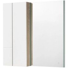 Модуль для зеркала 43х101 см дуб эндгрейн/белый матовый Акватон Мишель 1A244203MIX40