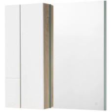 Модуль для зеркала 43х101 см дуб эндгрейн/белый матовый Акватон Мишель 1A244203MIX40