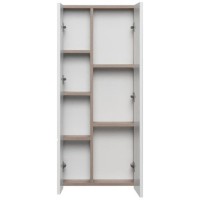 Модуль для зеркала 43х101 см дуб эндгрейн/белый матовый Акватон Мишель 1A244203MIX40