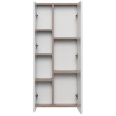 Модуль для зеркала 43х101 см дуб эндгрейн/белый матовый Акватон Мишель 1A244203MIX40