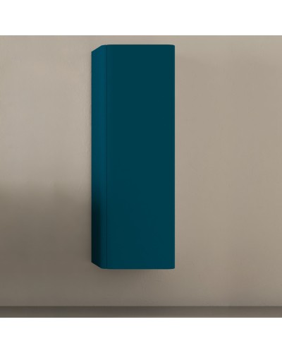 Колонна подвесная с одной распашной дверцей, реверсивная 35x43x130 CEZARES 55236 Blu petrolio