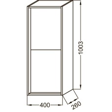 Полуколонна подвесная белый/белый глянец L/R Jacob Delafon Vivienne EB1587-N18-G1C