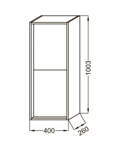 Полуколонна подвесная белый/белый глянец L/R Jacob Delafon Vivienne EB1587-N18-G1C
