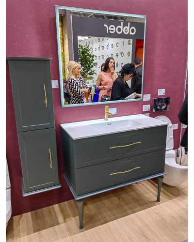 Колонна подвесная с двумя распашными дверцами, реверсивная CEZARES TIFFANY 55335 Verde opaco