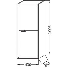 Полуколонна подвесная белый глянец L/R Jacob Delafon Vivienne EB1665-J5-J5