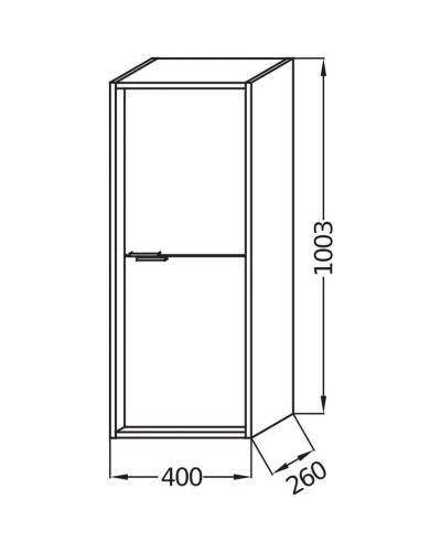 Полуколонна подвесная белый глянец L/R Jacob Delafon Vivienne EB1665-J5-J5