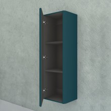 Колонна подвесная с одной распашной дверцей, реверсивная 35x43x130 CEZARES 55236 Blu petrolio