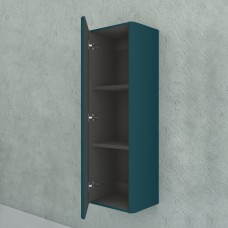 Колонна подвесная с одной распашной дверцей, реверсивная 35x43x130 CEZARES 55236 Blu petrolio