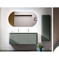 Колонна подвесная с одной распашной дверцей, реверсивная 35x43x130 CEZARES 55300 Verde opaco