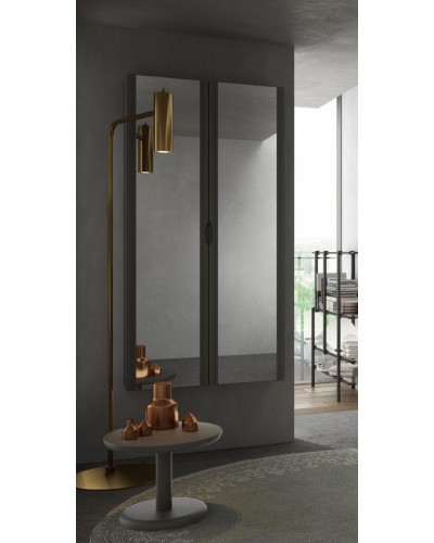 Колонна для ванной комнаты с зеркалом реверсивная CEZARES 44784 Grigio talpa opaco