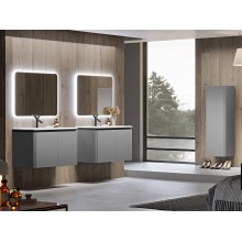 Колонна подвесная с одной распашной дверцей, реверсивная 35x43x130 CEZARES 55237 Grigio nuvola