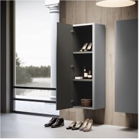 Колонна подвесная с одной распашной дверцей, реверсивная 35x43x130 CEZARES 55237 Grigio nuvola