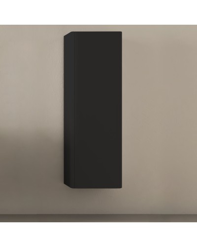 Колонна подвесная с одной распашной дверцей, реверсивная 35x43x130 CEZARES 55235 Nero grafite