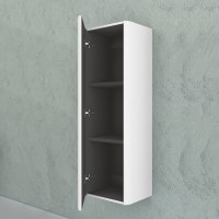 Колонна подвесная с одной распашной дверцей, реверсивная 35x43x130 CEZARES 55234 Bianco opaco