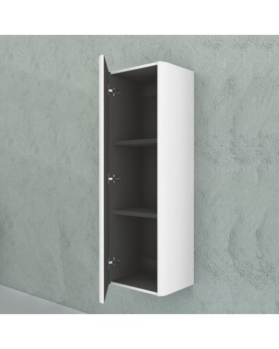 Колонна подвесная с одной распашной дверцей, реверсивная 35x43x130 CEZARES 55234 Bianco opaco
