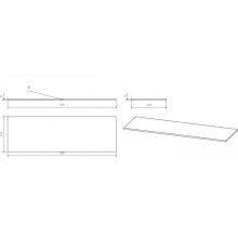 Столешница 139,2 см дуб Cersanit Moduo BL-MOD140