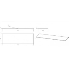 Столешница 139,2 см дуб Cersanit Moduo BL-MOD140