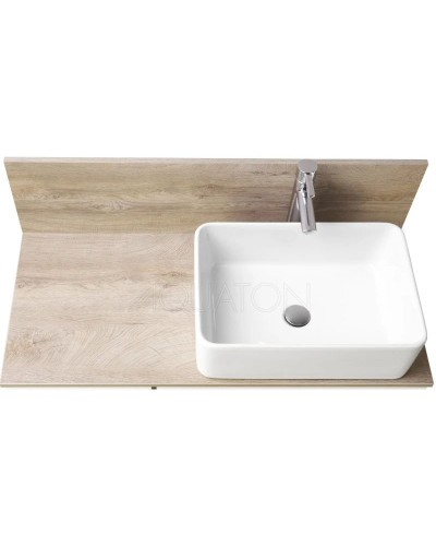 Столешница 100 см дуб эндгрейн Акватон Мишель 1A253103MIX40