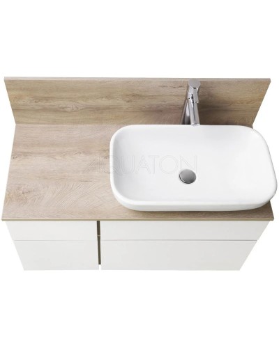 Столешница 100 см дуб эндгрейн Акватон Мишель 1A253103MIX40