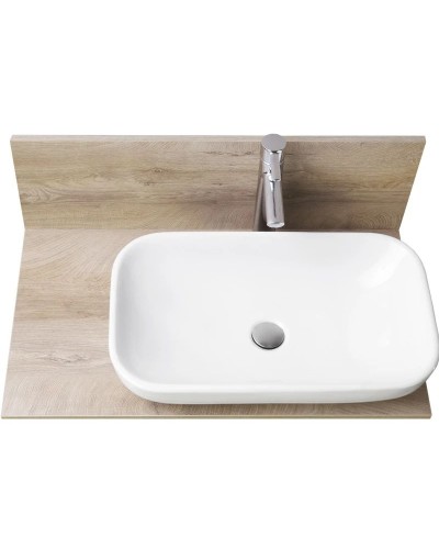 Столешница 80 см дуб эндгрейн Акватон Мишель 1A253003MIX40