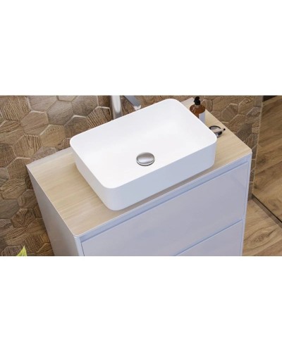 Столешница белый/шатанэ 68,8 см без отверстий Velvex Klaufs StKLA.70.MH-216.617