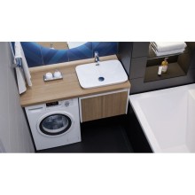 Столешница шатанэ 120 см без отверстий, тумба справа Velvex Klaufs StKLA.120.61.TP.IL-617