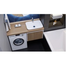 Столешница шатанэ 120 см без отверстий, тумба справа Velvex Klaufs StKLA.120.61.TP.IL-617