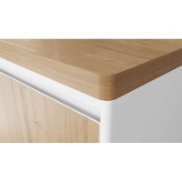 Столешница шатанэ 120 см без отверстий, тумба слева Velvex Klaufs StKLA.120.61.TL.IL-617